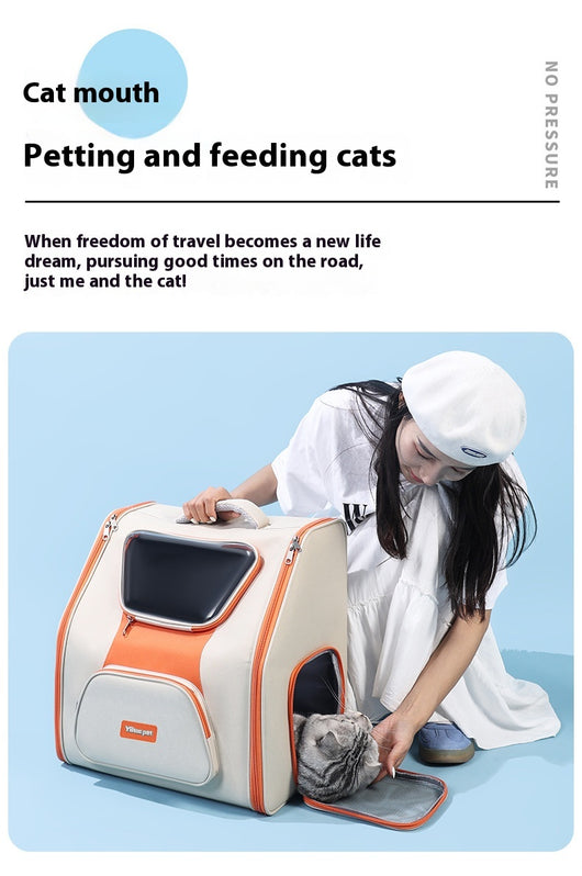 Bolsa Transportadora Panorámica para Gatos - Gran Capacidad - Image 10