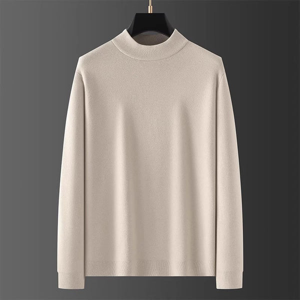 Suéter Cuello Alto Hombre Slim Fit Tejido Base Liso