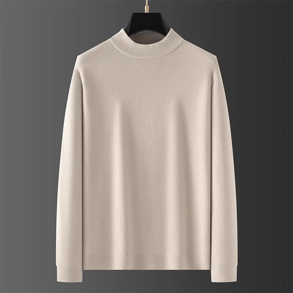Suéter Cuello Alto Hombre Slim Fit Tejido Base Liso
