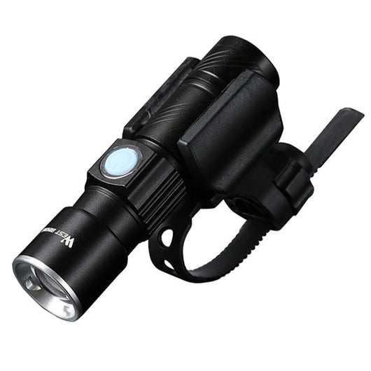 Luz Frontal LED para Bicicleta de Montaña - Recargable USB con Zoom Ajustable - Image 2