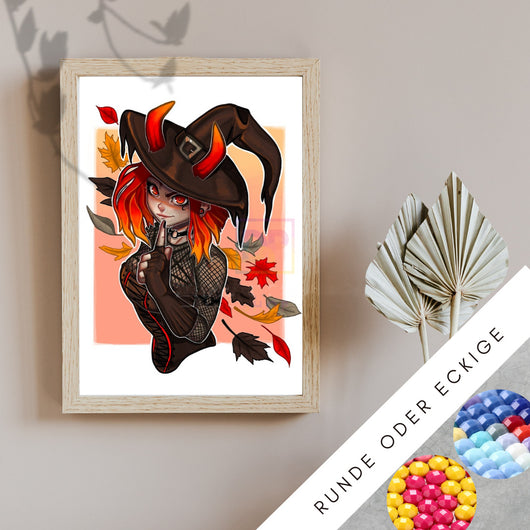 Cuadro Decorativo de Bruja Halloween - Image 2
