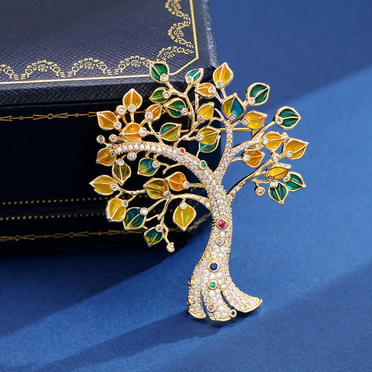 Broche Árbol de la Vida con Circonia Elegante y Sofisticado - Image 10