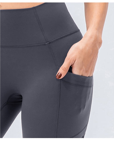 Pantalones de Sudadera Ajustados de Cintura Alta con Bolsillos Laterales - Image 22