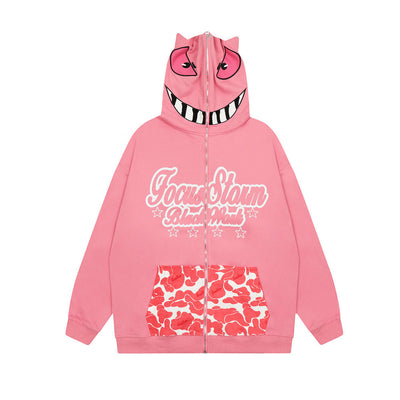 Sudadera con Capucha y Cierre Enmascarado para Hombre - Image 5