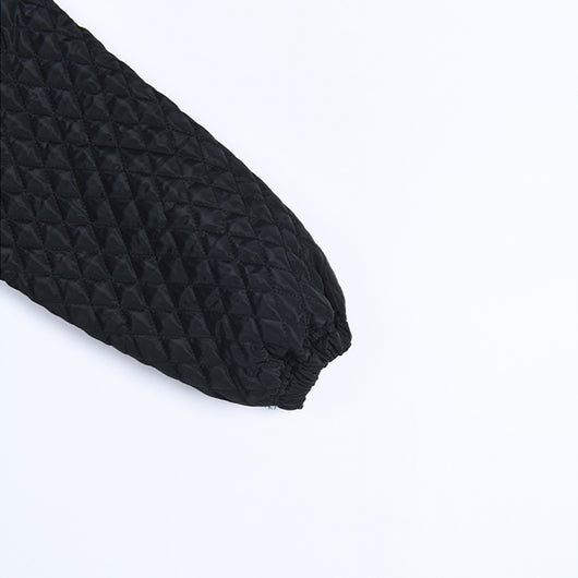 Chaqueta de Algodón Suelta Talla Grande con Botones Traseros - Largo Rodilla Primavera - Image 8
