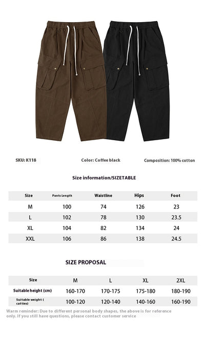 Pantalones Casuales Sueltos Estilo Retro Japonés - Image 6