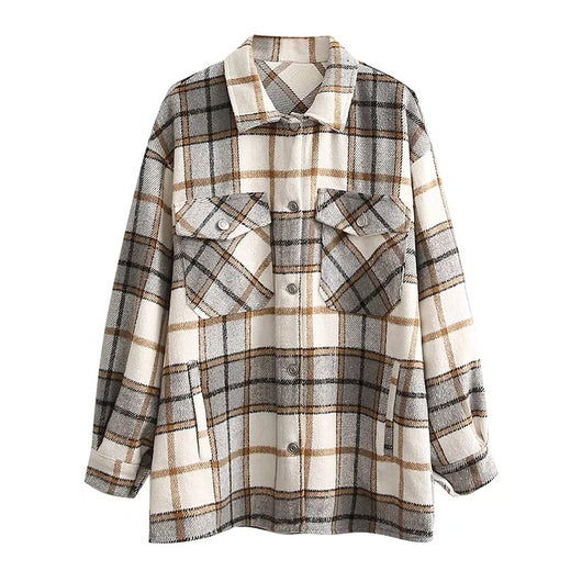 Camisa de Cuadros Oversize en Lana - Estilo Boyfriend - Image 6