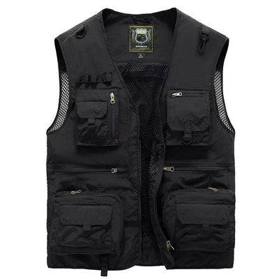 Chaleco Táctico de 14 Bolsillos para Hombre - Ideal para Senderismo, Pesca y Fotografía - Image 6
