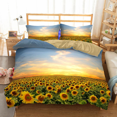 Juego de Cama Girasol 3 Piezas - Textil Premium para Hogar - Image 5