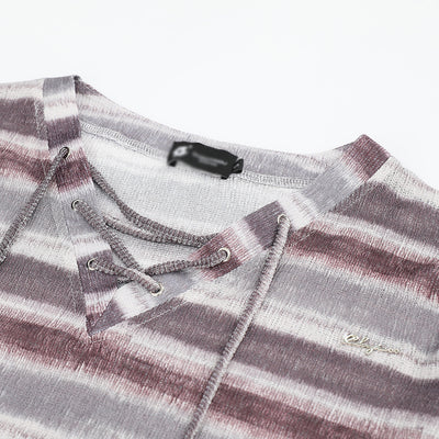 Camiseta Básica Rayada Tejida para Hombre y Mujer - Image 3
