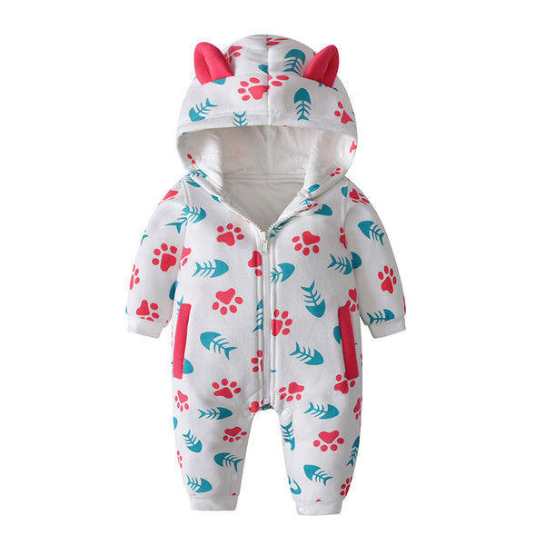 Mameluco Tejido de Algodón para Bebé - Diseño Adorable para Gatear - Image 4