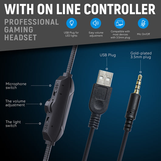 Auriculares Gaming Multifunción con Cable - Image 3