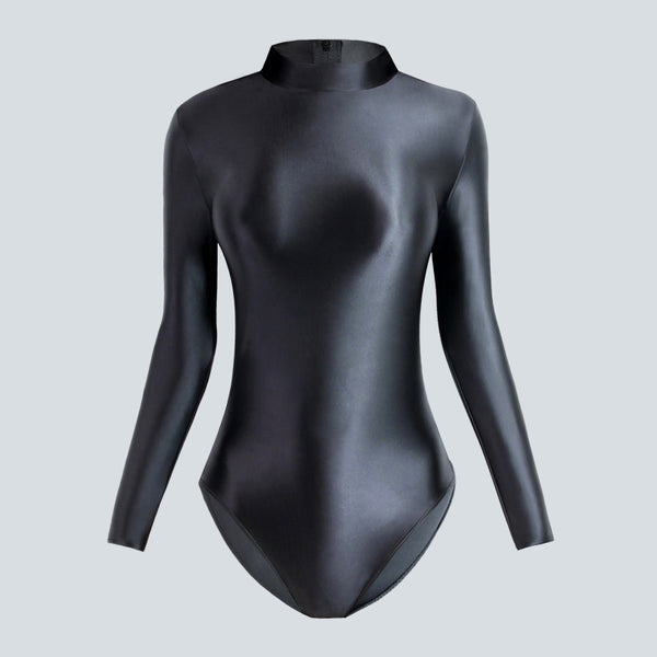Traje de Baño Ajustado Brillante de Corte Alto - Image 16
