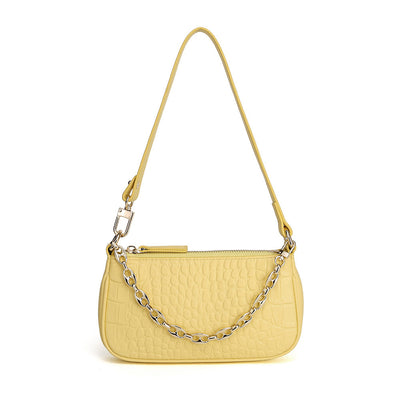 Bolso de Cuero Crudo para Hombro Único - Estilo Minimalista - Image 12