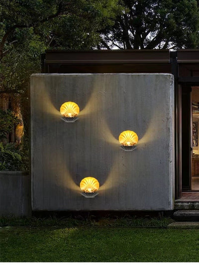 Lámpara de Pared Exterior Minimalista Resistente al Agua con Diseño en Concha Perlada - Image 14