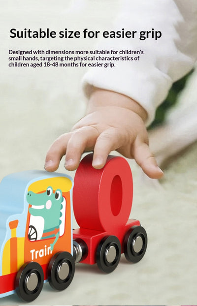 Tren Magnético de Madera con Números - Juguete Educativo para Coordinación y Desarrollo Infantil - Image 12