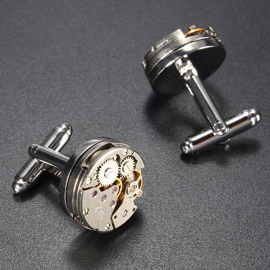 Gemelos con Movimiento de Reloj Mecánico para Hombre - Image 6