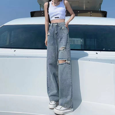 Jeans Rotos de Cintura Alta para Mujer - Image 6