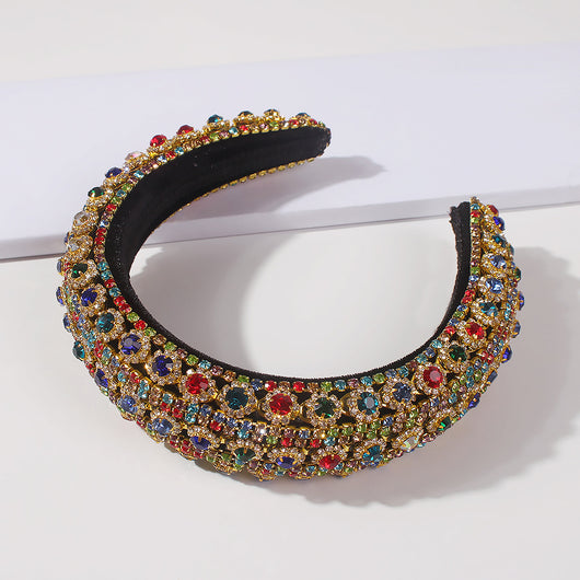 Diadema Barroca de Cristales Brillantes - Accesorio de Moda Elegante - Image 4