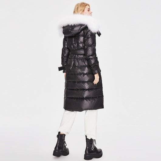 Chaqueta Acolchada Larga de Plumón para Mujer - Abrigo Cálido y Elegante - Image 8