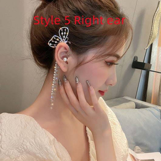 Aretes de Diamante Brillante con Clip Mariposa 2 en 1 - Image 31