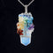 Crystal Column Tree Of Life Winding Pendant Necklace Opal