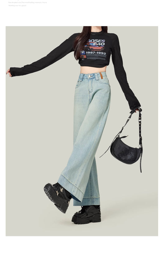 Jeans Retro Azul Cintura Alta Slim Fit Capri - Image 11