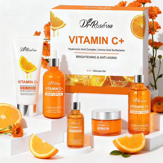 Kit Completo Antienvejecimiento con Vitamina C - Set 5 Productos Skincare Natural Orgánico