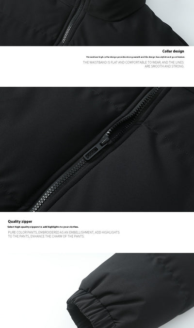 Chaqueta Acolchada de Plumas para Hombre con Cuello Alto - Image 22