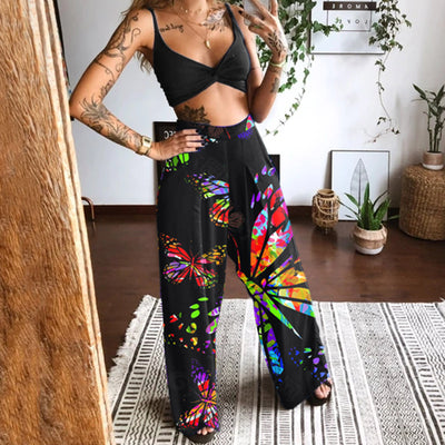 Conjunto Tirantes Estampado con Pantalón Negro - Image 14
