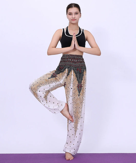 Pantalones de Yoga Pavo Real - Cintura Alta - Image 13