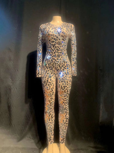 Traje de Lentejuelas Elástico para Mujer - Disfraz de Escenario - Image 8