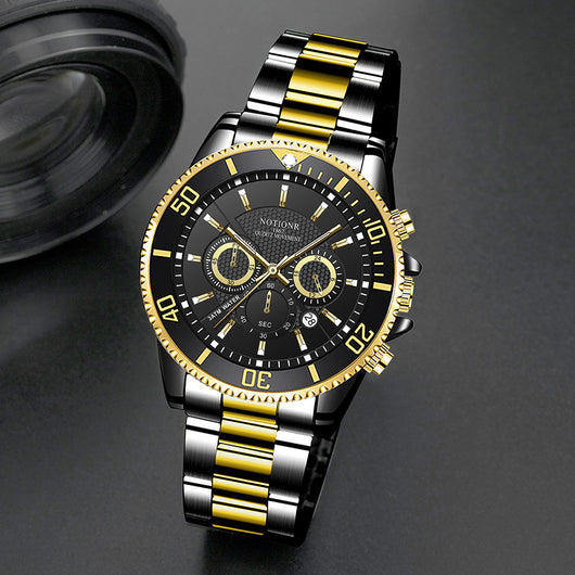 Reloj de Lujo Dorado para Hombre - Acero Inoxidable Resistente al Agua con Esfera Luminosa - Image 20