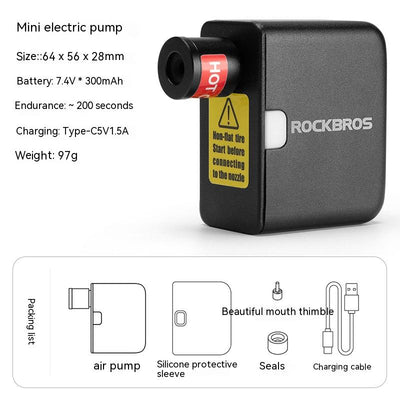 Bomba de Aire Eléctrica Portátil de Alta Presión para Bicicleta - Image 6