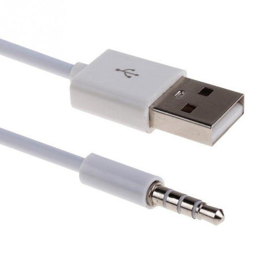 Cable de Audio y Carga para Auto USB a 3.5mm con Baño de Plata - Image 12