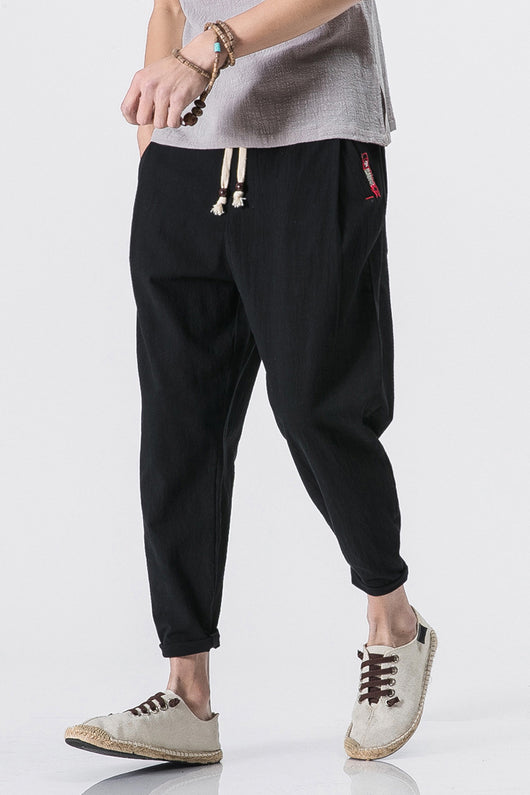 Pantalones Harem de Nueve Puntos para Hombre - Image 12