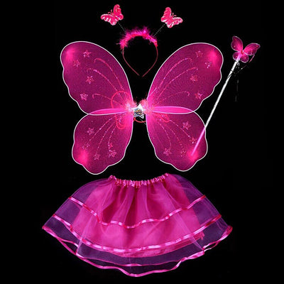 Vestido de tres piezas con alas de mariposa - Image 7