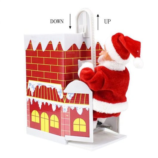 Papá Noel Escalador Eléctrico - Decoración Navideña Animada - Image 5