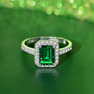 Anillo de Esmeralda en Plata 925 Estilo Vintage Clásico - Image 3