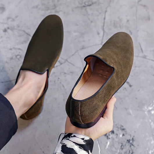 Zapatos de Ante para Hombre Punta Aguda Estilo Británico Versátil - Image 13