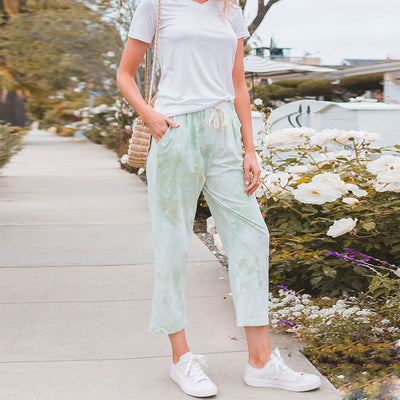 Pantalones de Cintura Alta con Estampado Tie-Dye - Image 16