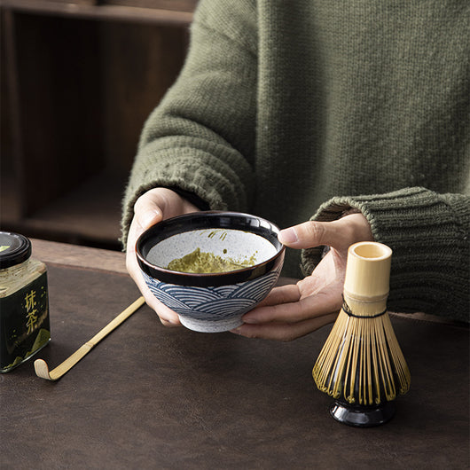 Set de Té Matcha con Batidor de Cerámica y Huevera Decorativa - Image 8