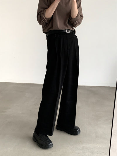 Pantalones Anchos Efecto Drapeado Estilo Urbano Relajado - Image 11