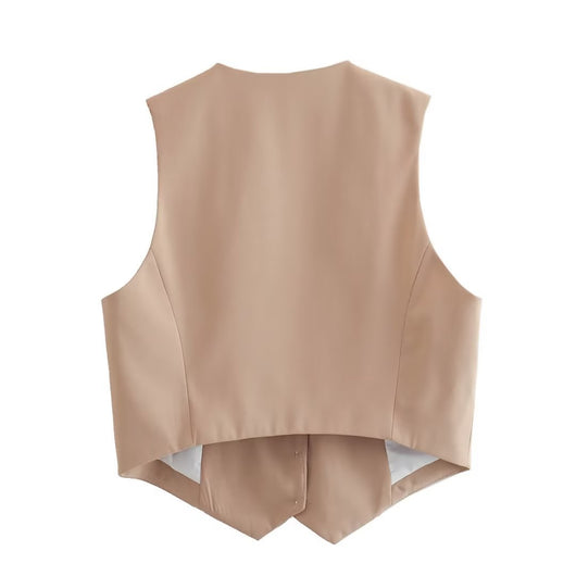 Chaleco Multicolor Suelto con Botones Decorativos Versátil para Mujer - Image 35