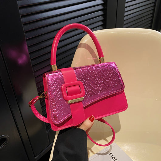 Bolsa Bandolera Cuadrada Pequeña con Patrón Brillante para Mujer - Image 26