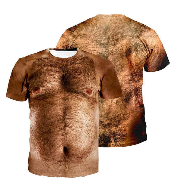 Camiseta Estampada Manga Corta para Hombre - Diseño Digital Primavera Verano