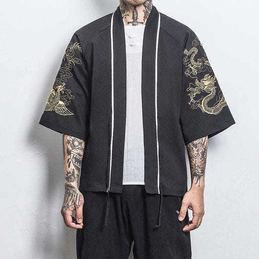 Abrigo Hanfu de Manga 3/4 Ligero - Image 3