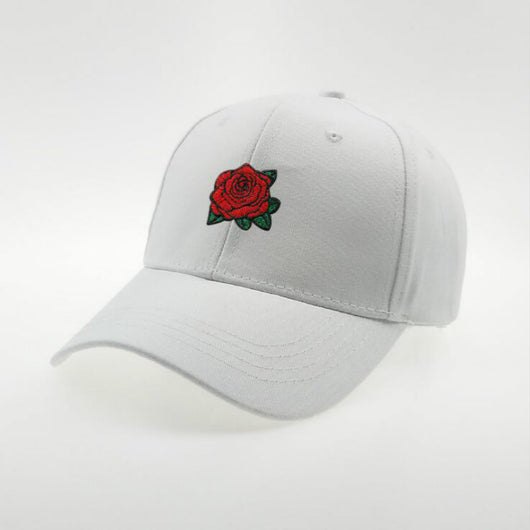 Gorra de Béisbol Negra con Rosa Bordada - Image 10