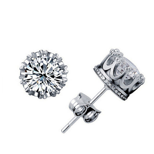 Aretes de Circonita Diamante Corona - Image 12