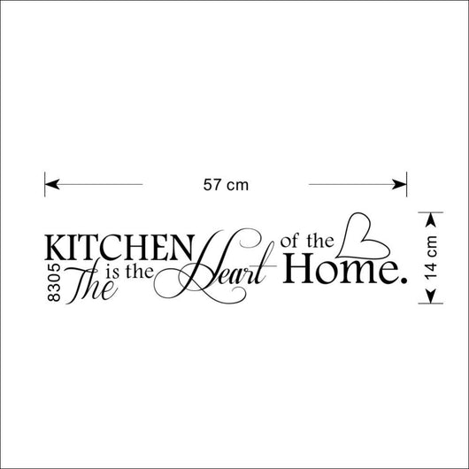 Vinilo Decorativo La Cocina es el Corazón del Hogar - Adhesivo Removible DIY - Image 4